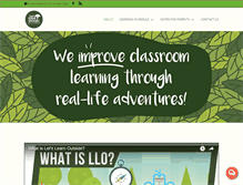 Tablet Screenshot of letslearnoutside.com